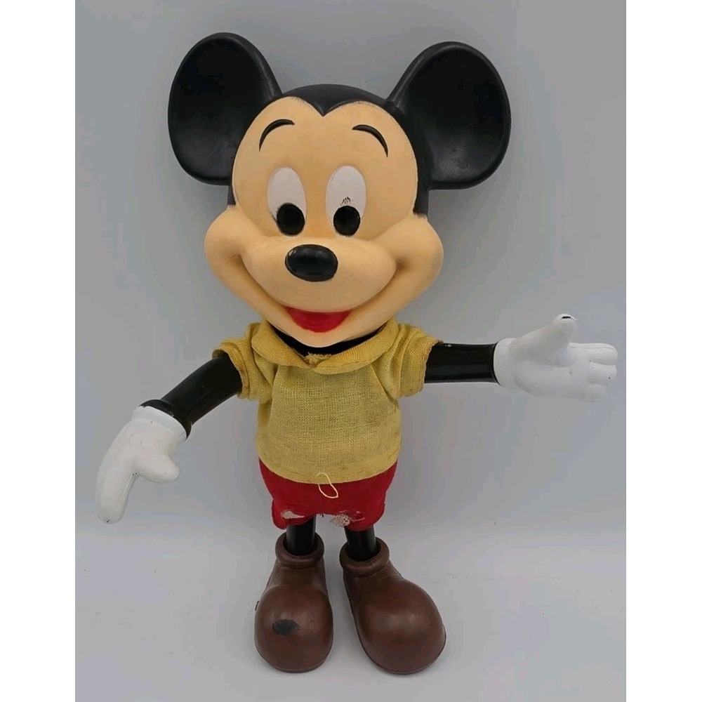 Vintage 1960s Walt Disney Mickey Mouse Figure Hong Kong Disney Productions